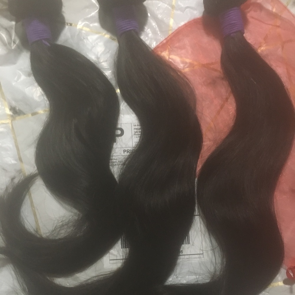 3 Raw Indian straight hair weave Bundles 18,20,22